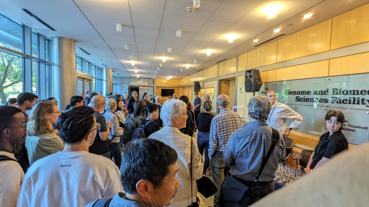 Group of people in the GBSF Lobby.