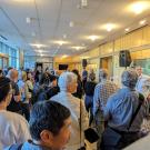 Group of people in the GBSF Lobby.