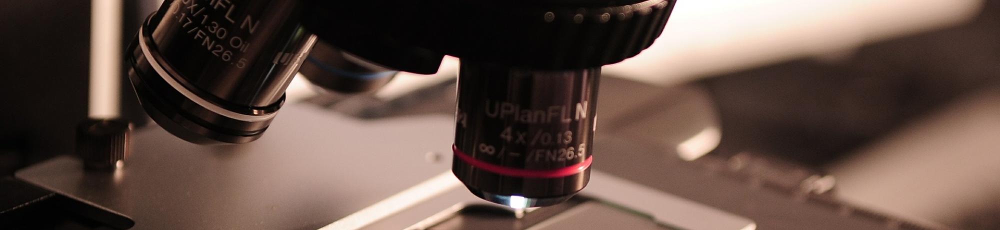 Microscope stock image